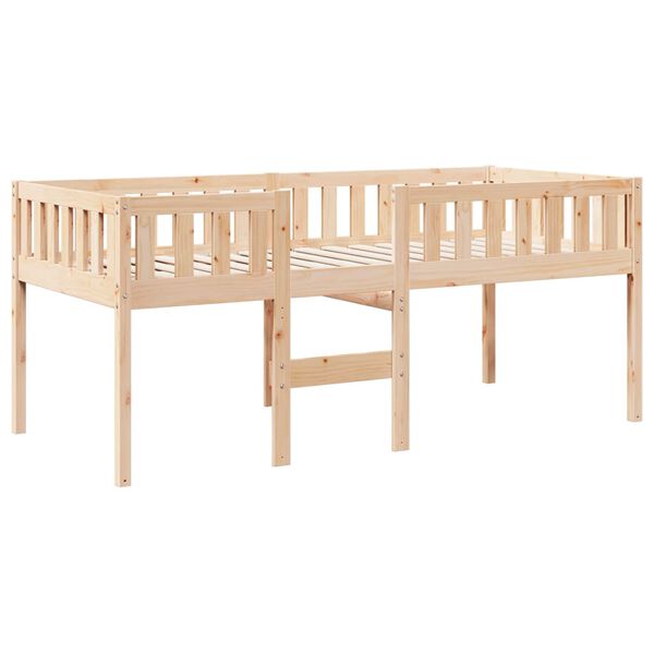 vidaXL Cama para ni&ntilde;os sin colch&oacute;n madera maciza de pino 75x190 cm