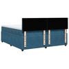 vidaXL Cama box spring con colch&oacute;n terciopelo azul 200x200 cm