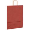 vidaXL Bolsas de papel con asas 250 uds rojo 32x12x42 cm