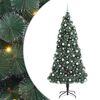vidaXL &Aacute;rbol de Navidad artificial preiluminado con juego de bolas PET