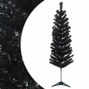 vidaXL &Aacute;rbol Navide&ntilde;o Artificial Delgado 120 cm PVC y Acero Negro