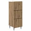 vidaXL Cajonera 33 x 34,5 x 92 cm Madera de Ingenier&iacute;a Roble artisan