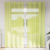 vidaXL Cortinas de gasa con ojales 2 uds verde manzana 140x245 cm