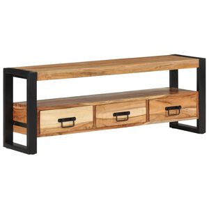 vidaXL Mueble de TV madera maciza de acacia 120x30x45 cm