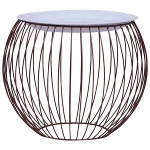 vidaXL Mesa de centro dorado &Oslash; 51 cm