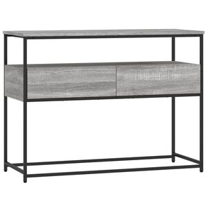 vidaXL Mesa consola madera de ingenier&iacute;a gris Sonoma 100x40x75 cm