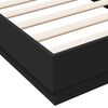 vidaXL Estructura de cama con luces LED negro 75x190 cm