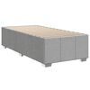 vidaXL Cama box spring con colch&oacute;n tela gris claro 80x200 cm