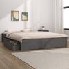 vidaXL Estructura de cama con cajones gris 120x190 cm