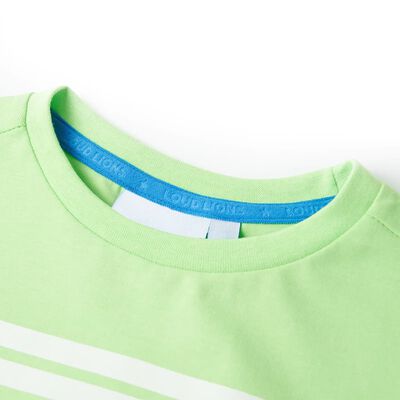 Camiseta infantil verde neón 92