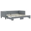 vidaXL Sof&aacute; cama nido tela gris claro 90x200 cm