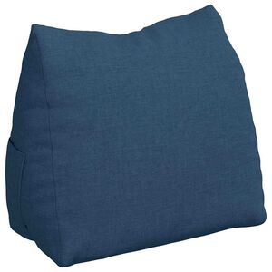 vidaXL Coj&iacute;n de Espalda Azul 60 x 20 x 50 cm tela