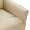 vidaXL Sillón reclinable de tela crema