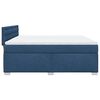 vidaXL Cama box spring con colch&oacute;n tela azul 180x200 cm