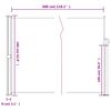vidaXL Toldo lateral retr&aacute;ctil marr&oacute;n 160x300 cm