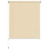 vidaXL Persiana enrollable de exterior HDPE crema 80x230 cm