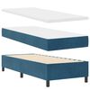 vidaXL Cama tipo Box Spring Azul Oscuro 200 x 80 cm Terciopelo