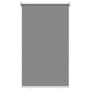vidaXL Persiana enrollable exterior con protecci&oacute;n UV Gris Claro