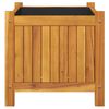 vidaXL Jardinera con forro madera maciza de acacia 42x42x40 cm