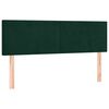 vidaXL Cama box spring con colch&oacute;n terciopelo verde oscuro 140x200 cm