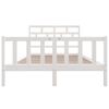 vidaXL Estructura de cama madera maciza de pino blanco 120x200 cm