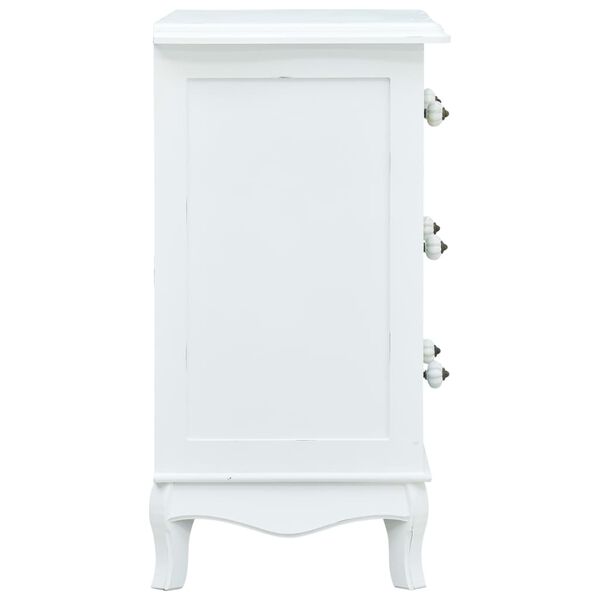 vidaXL Aparador con 4 cajones MDF blanco 65,5x35x68 cm