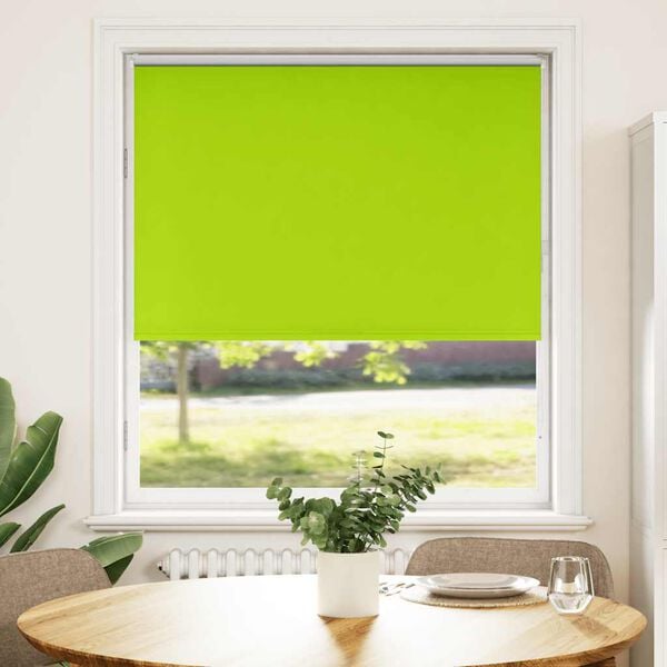 vidaXL Estor Enrollable Opaco hojas verde 110x150cm Tela Ancho 105,7cm