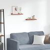 vidaXL Estante de pared 2 pcs Rojo 40 x 9 x 3 cm Madera de ingenier&iacute;a