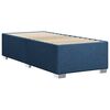 vidaXL Cama box spring con colch&oacute;n tela azul 100x200 cm
