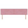 vidaXL Cabecero LED con tiras LED con cabecera Rosa 180 cm Terciopelo