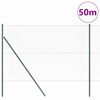 vidaXL Poste de Valla Verde 50 x 1,5 m (malla de 13 mm) Acero y PVC