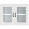 vidaXL Armario pared cocina puerta de cristal Kalmar blanca