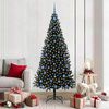 vidaXL &Aacute;rbol de Navidad con 300 LED con soporte Negro 210 cm PVC