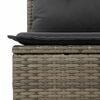 vidaXL Conjunto de sof&aacute; de jard&iacute;n 5 pcs Gris Rattan de Poli&eacute;ster