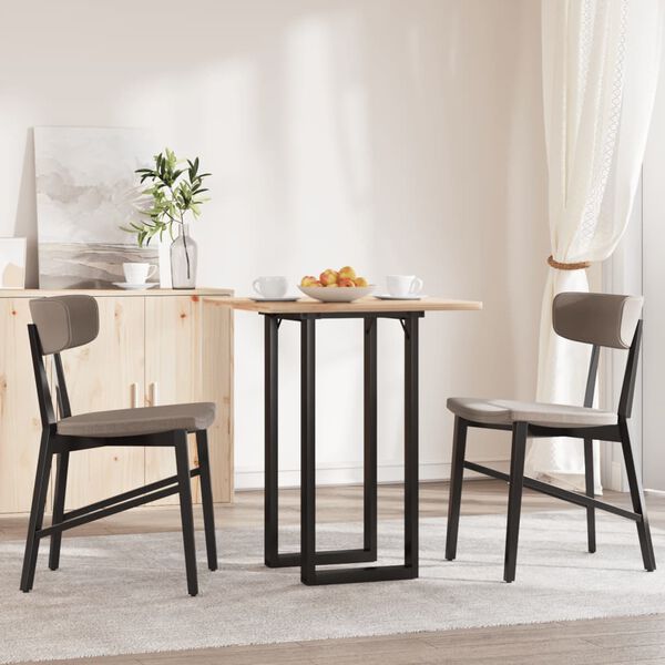 vidaXL Patas de mesa de comedor estructura O acero 40x40x73 cm