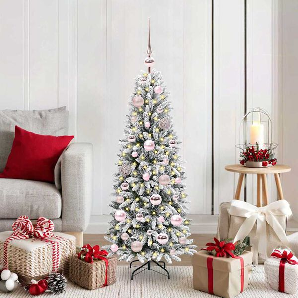 vidaXL &Aacute;rbol de Navidad artificial 120 cm PVC y Pl&aacute;stico y Acero y PE