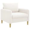 vidaXL Sill&oacute;n XL Blanco Boucl&eacute;