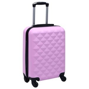 vidaXL Maleta r&iacute;gida con ruedas ABS rosa