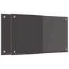 vidaXL Salpicadero de cocina 2 pcs Gris oscuro 70 x 40 cm