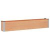 vidaXL Arriate elevado Marr&oacute;n 200 x 30 x 36 cm alu.