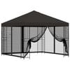 vidaXL Gazebo de jard&iacute;n con paredes laterales 3 x 3 m Gris antracita