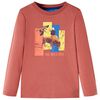 Camiseta infantil de manga larga color henna 92