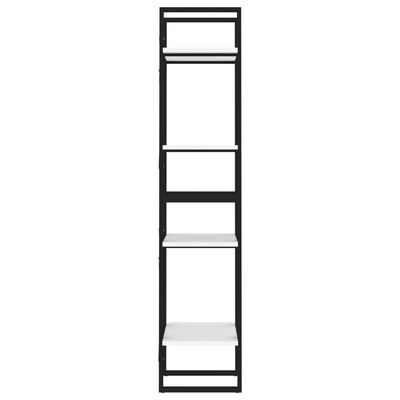 vidaXL Estantería 4 niveles madera contrachapada blanco 40x30x140 cm