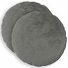 vidaXL Funda de almohada 2 uds. HEERLEN Gris oscuro Di&aacute;m. 40 cm