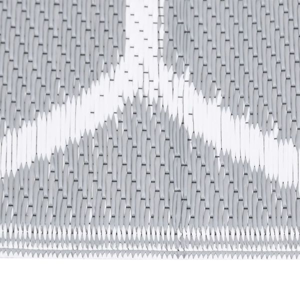 vidaXL Alfombra de exterior ARAKIL gris 140x200 cm PP