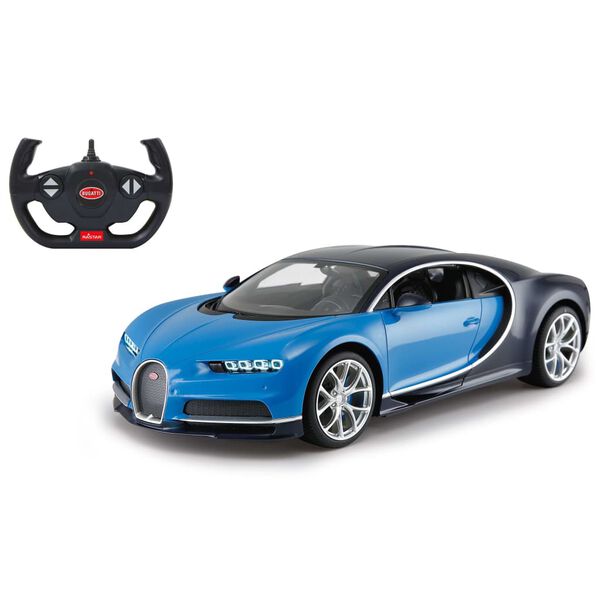 JAMARA Coche superdeportivo teledirigido Bugatti Chiron azul 1:14