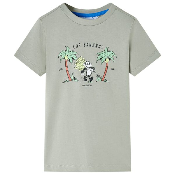 Camiseta infantil caqui claro 128
