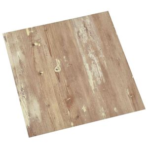 vidaXL Tableros de Suelo Crema y Marr&oacute;n Claro 5,11 m&sup2; 55 uds. PVC