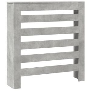 vidaXL Cubierta de radiador madera ingenier&iacute;a gris hormig&oacute;n 78x20x82cm