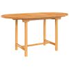 vidaXL Mesa de jard&iacute;n extensible madera maciza teca 110-160x80x75 cm